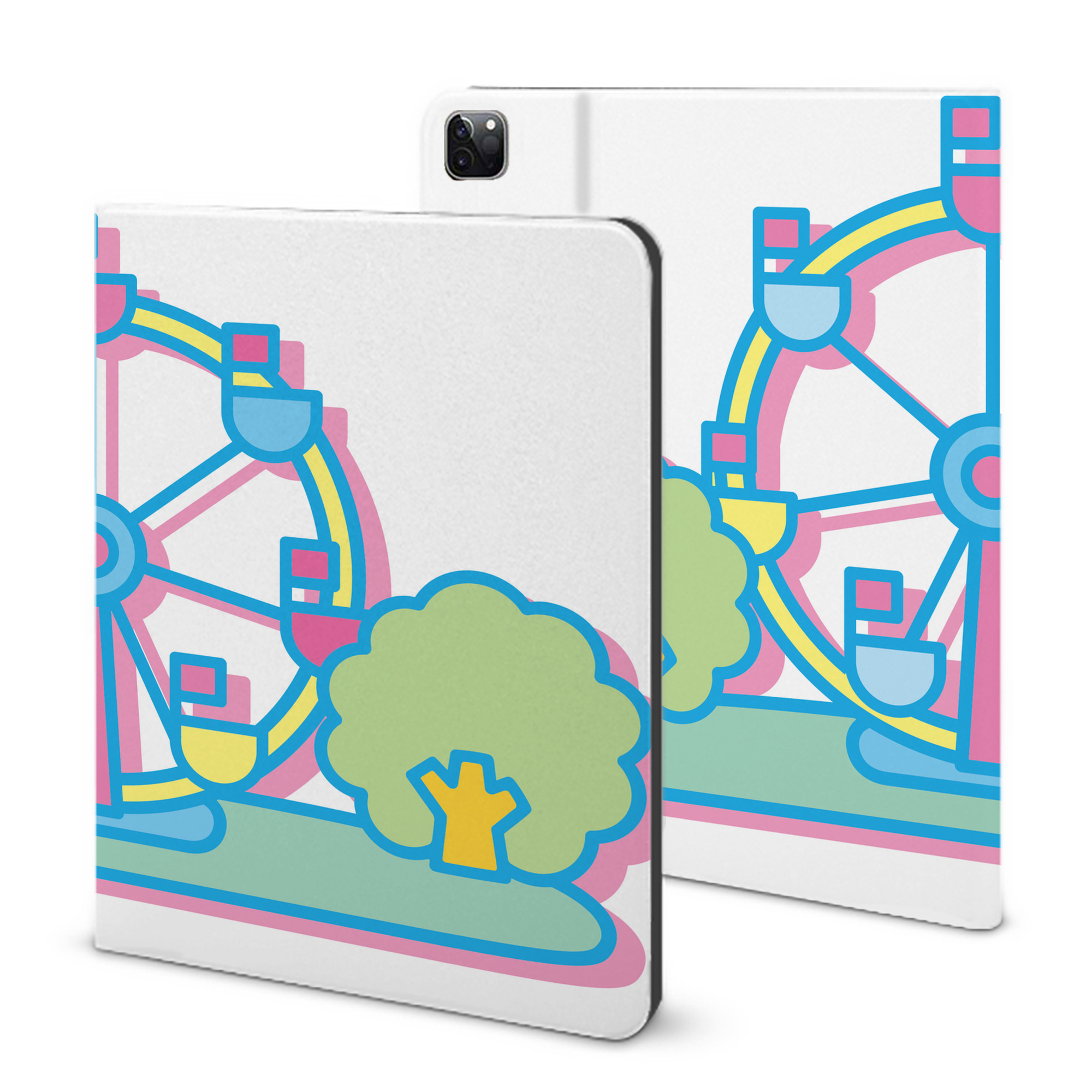 （画像用） Hello Kitty ハローキティ IPad ケース ブック型 PUレザー TPU 耐衝撃 軽量 薄型 ペン収納なし 全面保護 IPad 各モデル対応